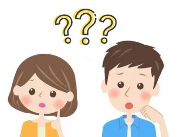 ピアノ教室の疑問を持つ保護者のイラスト(Q&Aセクション用)