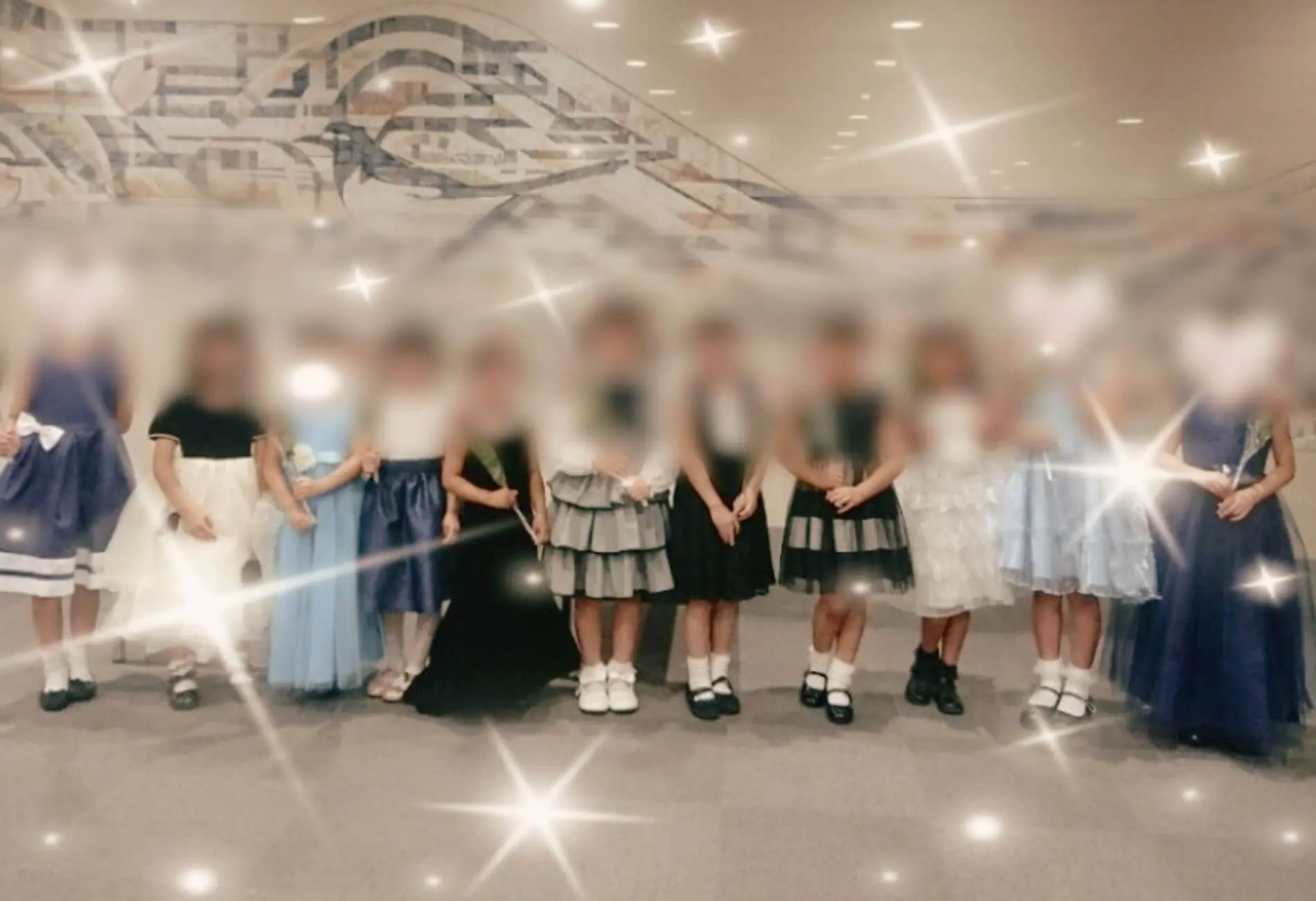 発表会での子どもたちの集合写真（小山市の N piano music school）