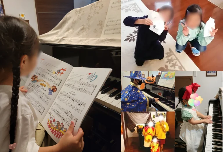 ハロウィンイベントや日々のレッスンと音楽活動に取り組む子どもたち(小山市・N piano music school)